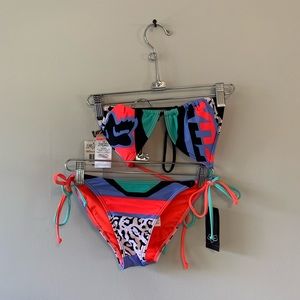 fox racing women’s stereo triangle bikini